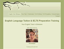 Tablet Screenshot of english-tutor-brisbane.com